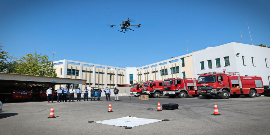 Ελληνικά Πετρέλαια Κύπρου: Δωρεά υπερσύγχρονων drones στην Πυροσβεστική Υπηρεσία Κύπρου